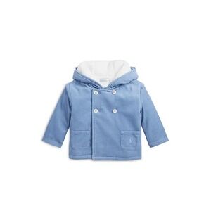 Polo Ralph Lauren Baby boys Double Breasted Hooded Jacket Size 6M‎ 6 Blue